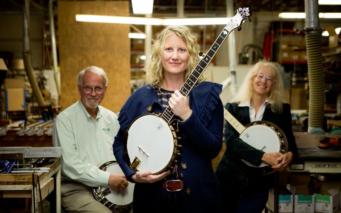 Jamie Deering with Greg and Janet Deering