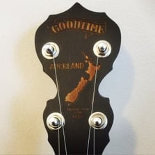 Auckland Charity Goodtime Banjo Peghead