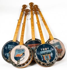 Deering Gentlemen of the Road Charity Auction Banjos