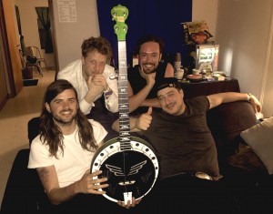 Band with the Oklahoma charity banjo