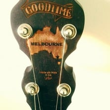 Melbourne Charity Goodtime Banjo Peghead