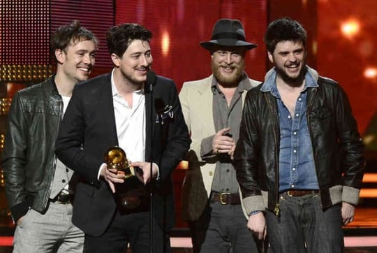Mumford and Sons at Grammy Awards