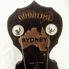 Sydney Charity Goodtime Banjo Peghead