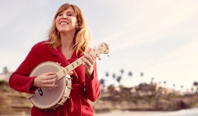 Gayle Skidmore with her Goodtime Banjo Uke