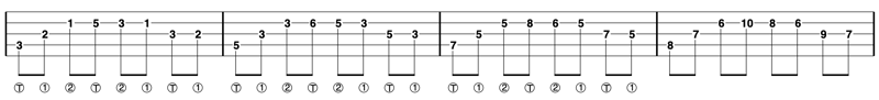 single string banjo arpeggios 1