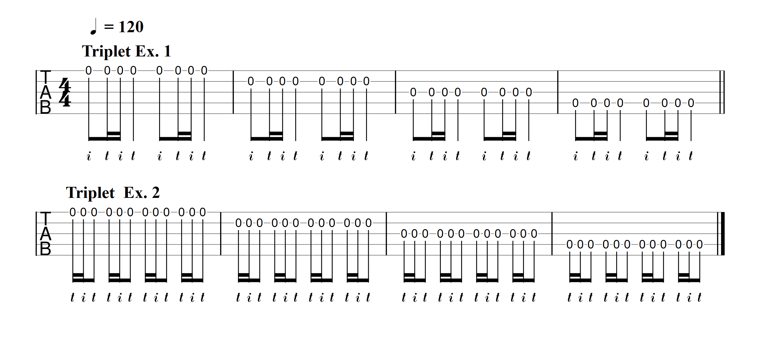 Triplet Exercises