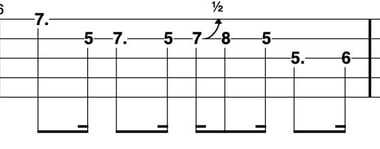 Bend banjo tab example 2