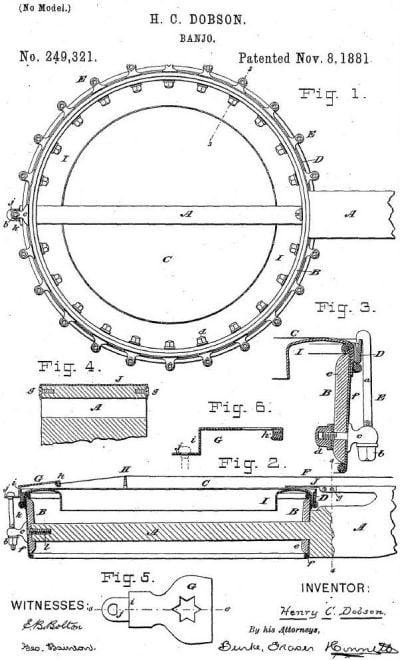 Dobson Banjo Patent